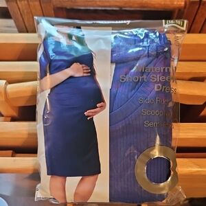 Time and Tru Blue Maternity Dress